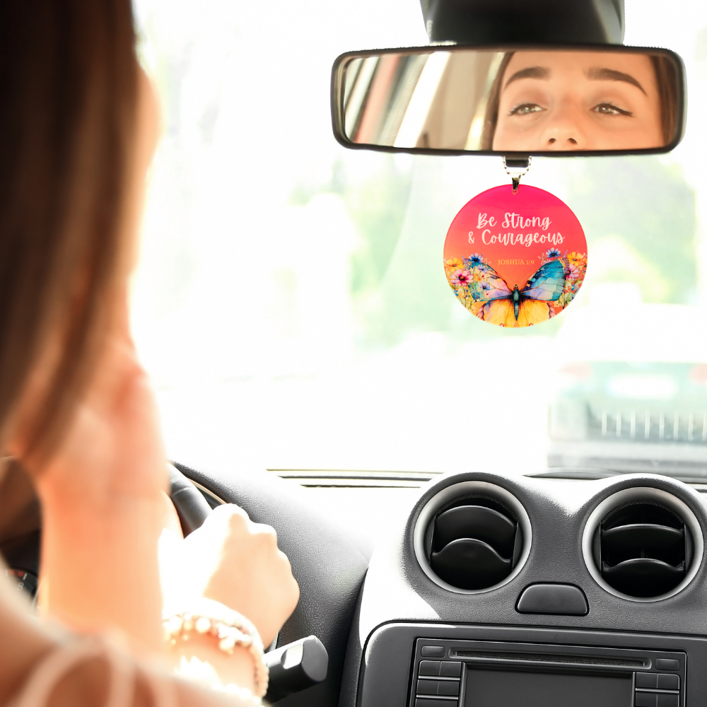 Be Strong Rearview Mirror Ornament