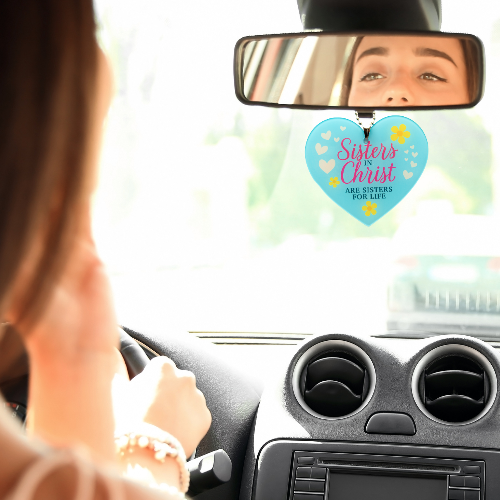 Sisters In Christ Rearview Mirror Ornament