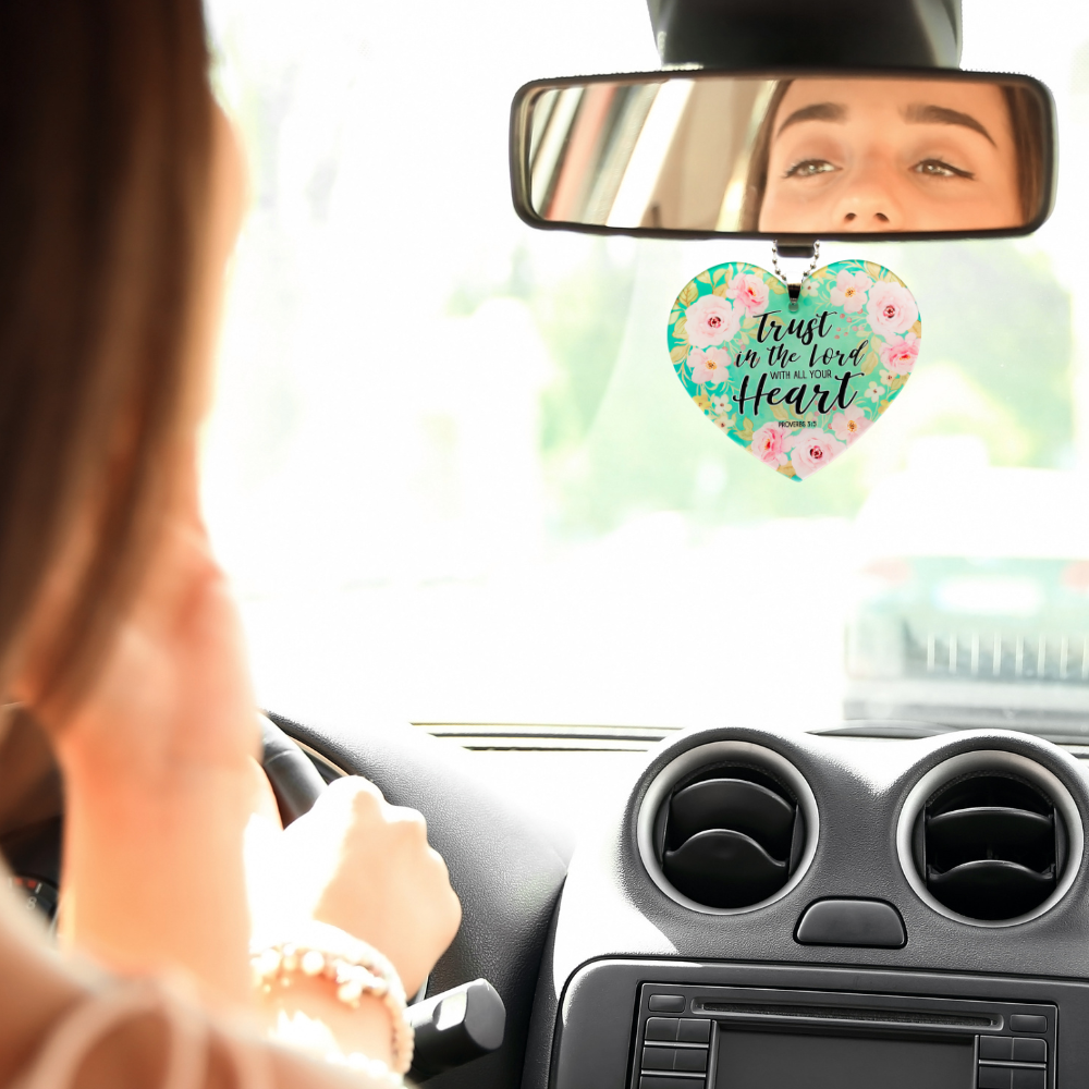 Trust In The Lord Rearview Mirror Ornament