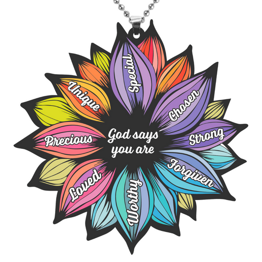 Identity Flower Rearview Mirror Ornament