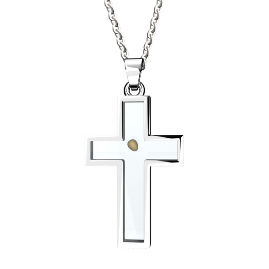 Mustard Seed Cross Necklace