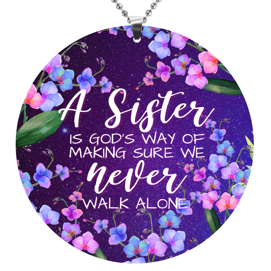 A Sister Is God's Way Rearview Mirror Ornament