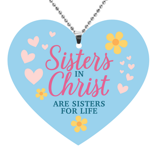 Sisters In Christ Rearview Mirror Ornament