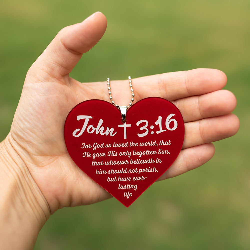 John 3:16 Rearview Mirror Ornament