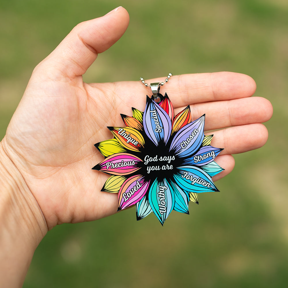 Identity Flower Rearview Mirror Ornament