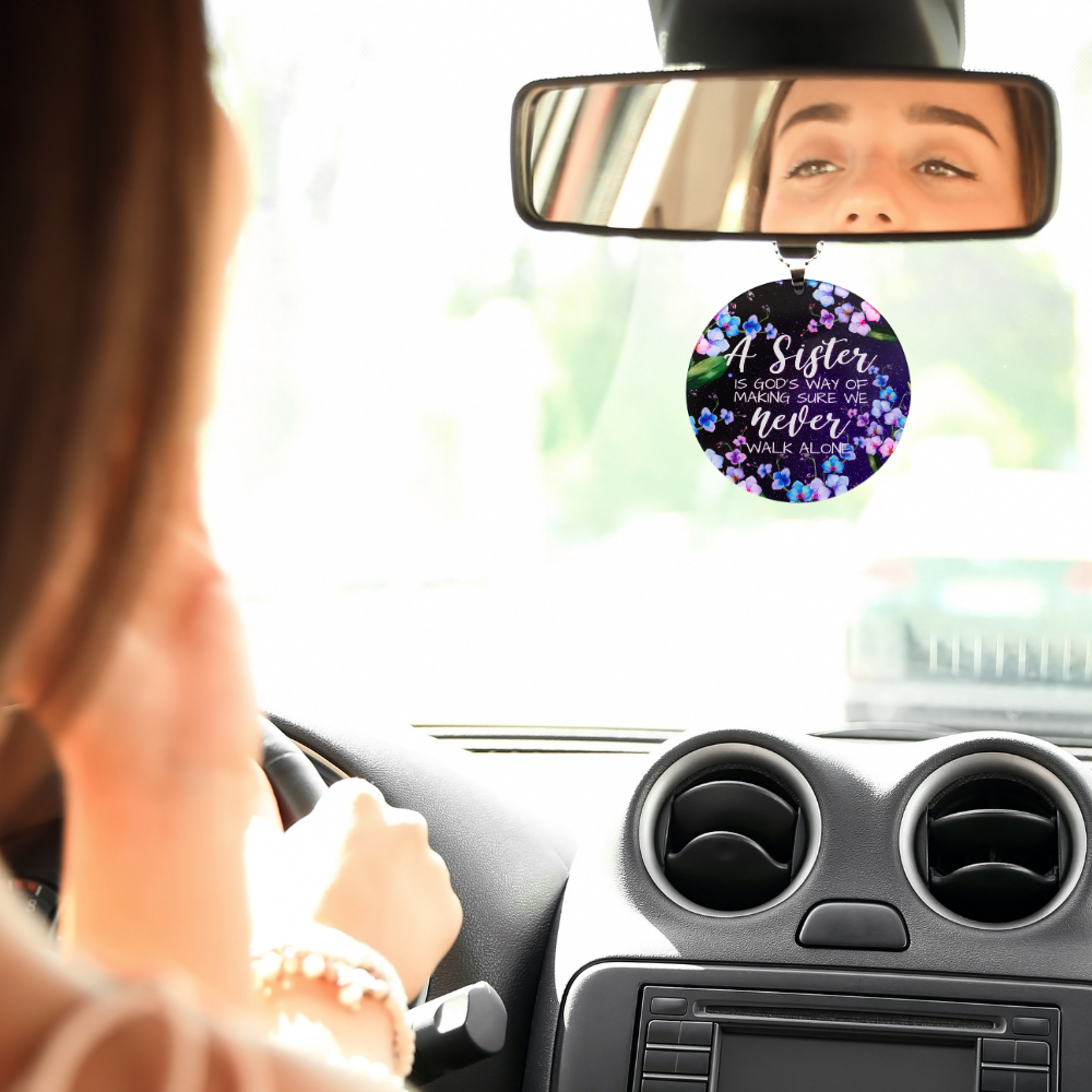 A Sister Is God's Way Rearview Mirror Ornament