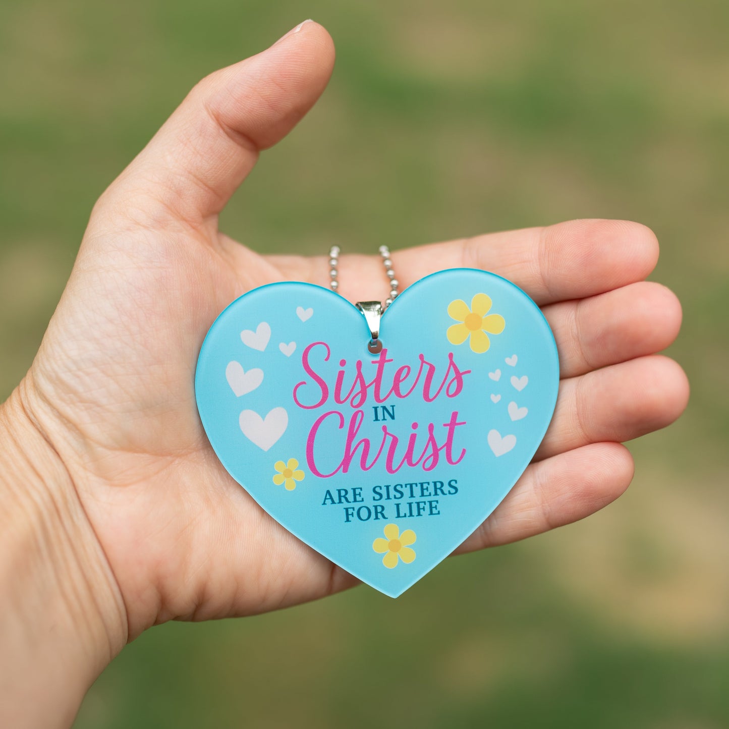 Sisters In Christ Rearview Mirror Ornament