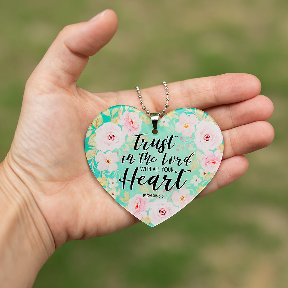 Trust In The Lord Rearview Mirror Ornament